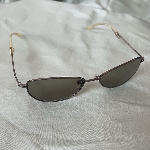 Jean Paul Gaultier Accessories - Jean Paul Gaultier JPG 58-0076 Sunglasses Silver Wire Frames Oval Lens UV